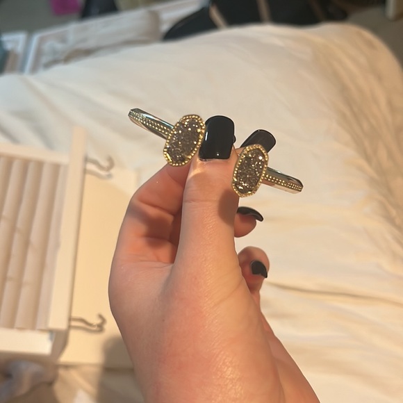 Kendra Scott cuff druzy stone bracelet - Picture 3 of 5